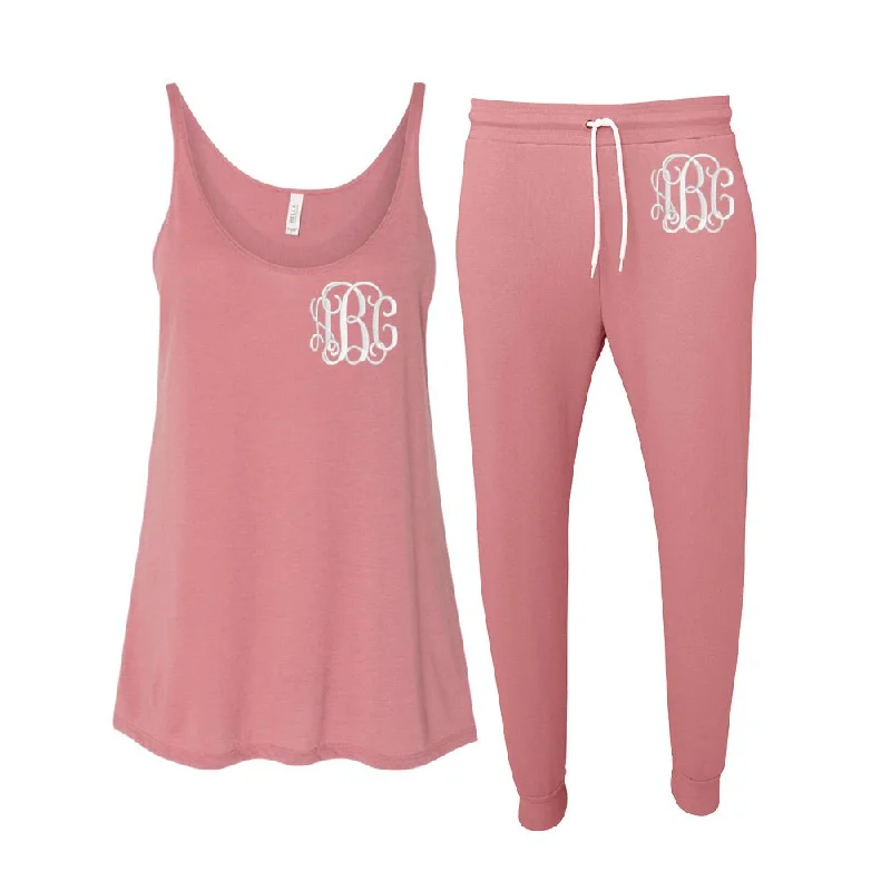 Monogrammed Slouchy Tank & Everyday Joggers Set