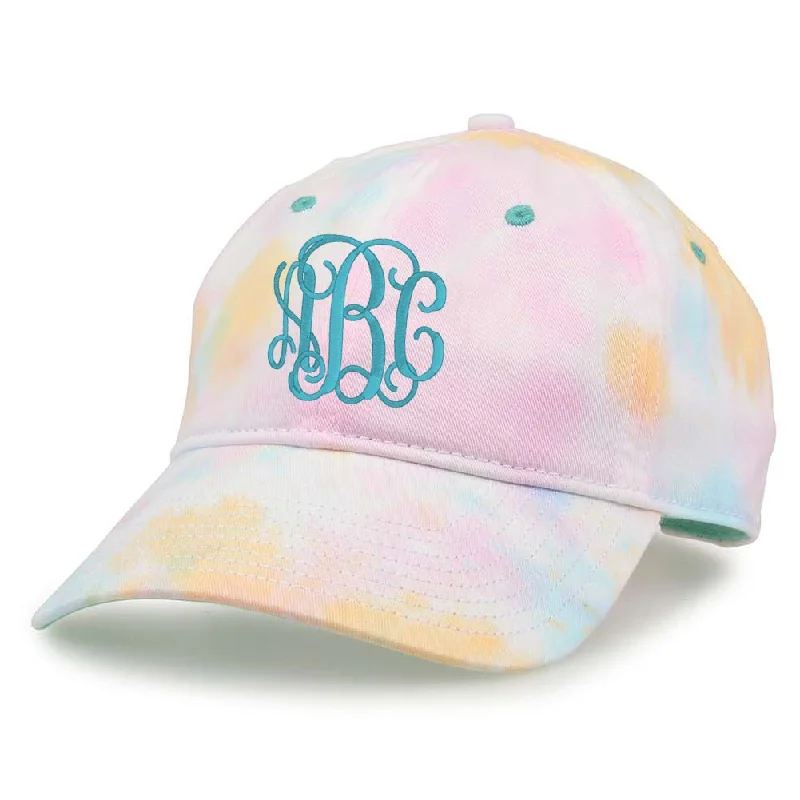 Monogrammed Tie Dye Baseball Hat