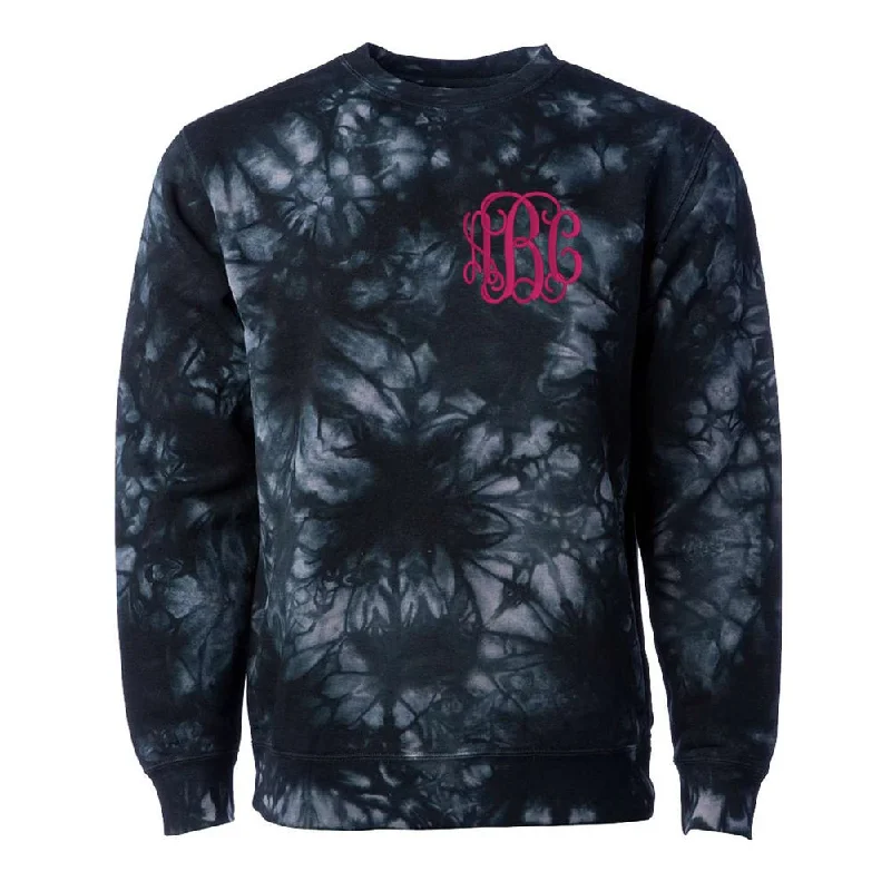 Monogrammed Tie Dye Crewneck Sweatshirt