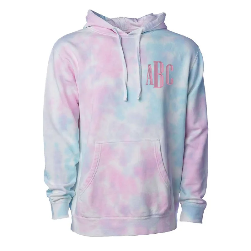 Monogrammed Tie Dye Hoodie