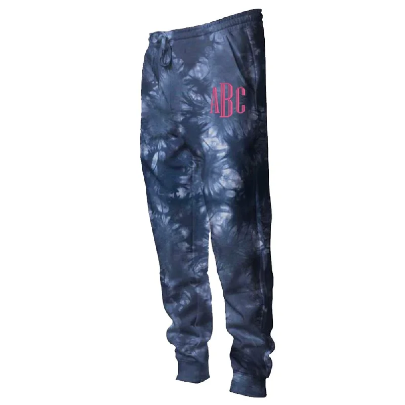 Monogrammed Tie Dye Joggers