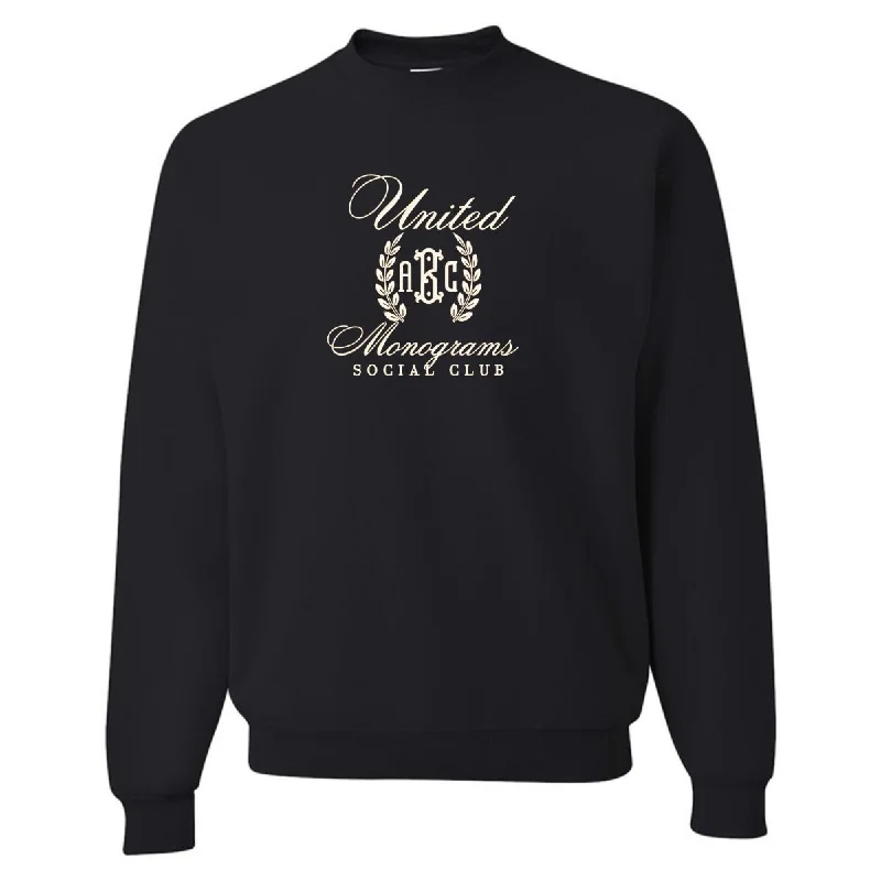 Monogrammed 'UM Social Club' Embroidered Sweatshirt