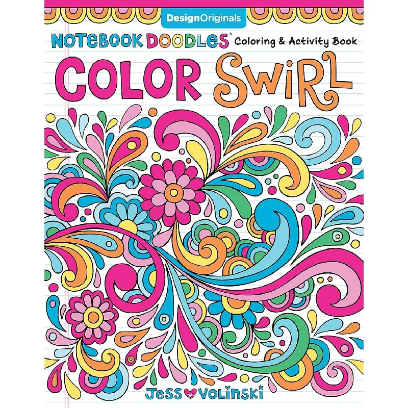 Notebook Doodles Color Swirl Coloring & Activity Book