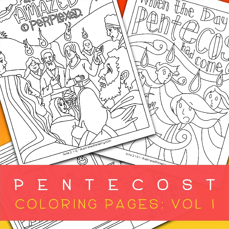 Pentecost Coloring Pages: Volume 1