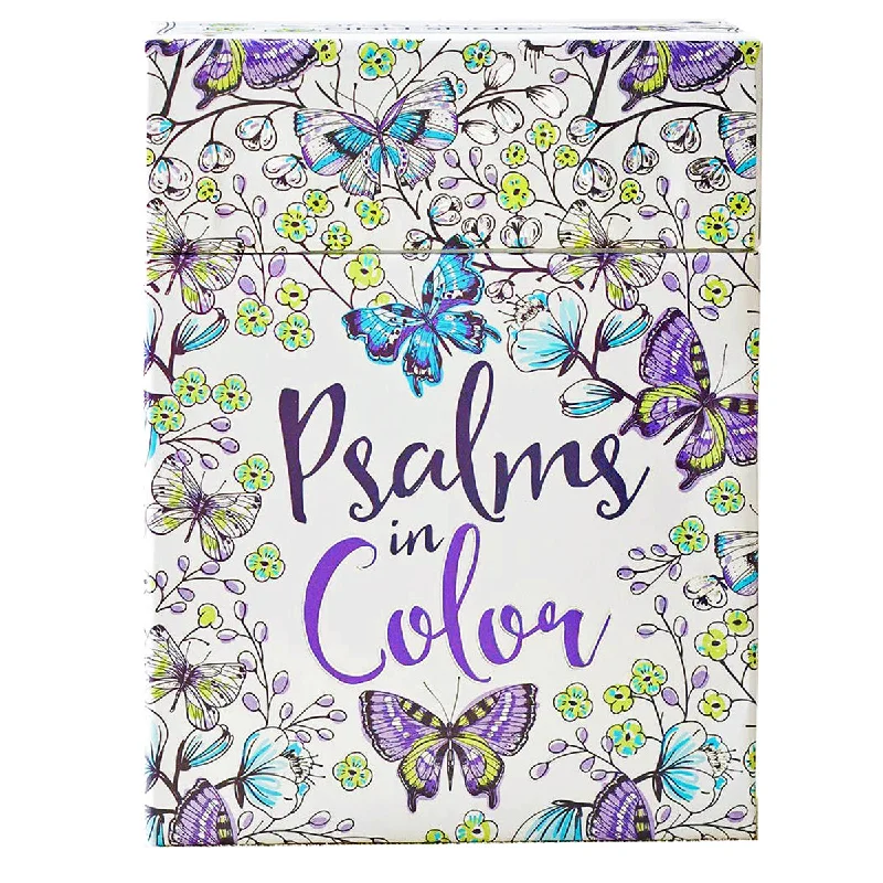 Psalms in Color Coloring Cards