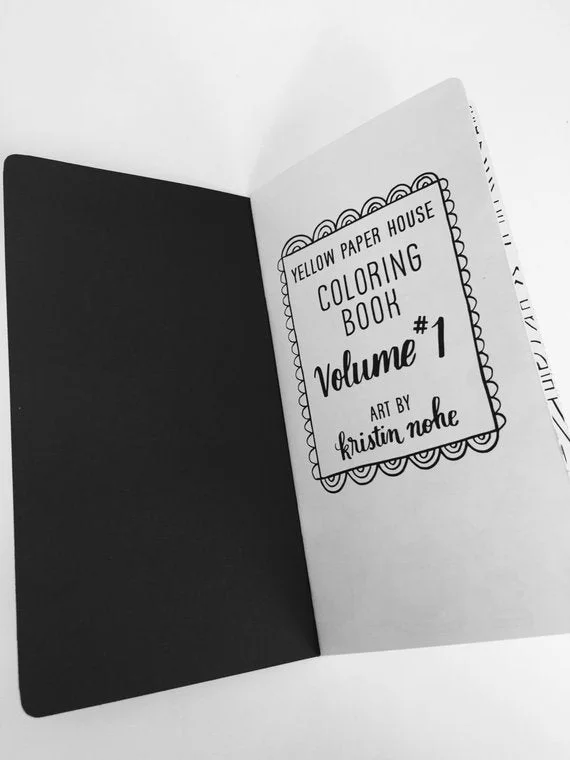 TRAVELERS NOTEBOOK INSERT - COLORING BOOK Volume 1