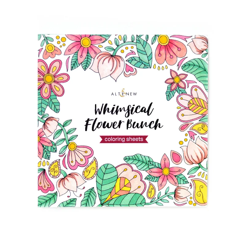 Whimsical Flower Bunch Coloring Book